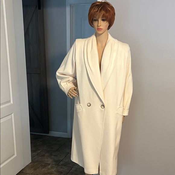 La Vogue Petite Vintage Wool Elegant Cream Women's Coat 80’s - 90’s USA🇺🇸 - Picture 1 of 10
